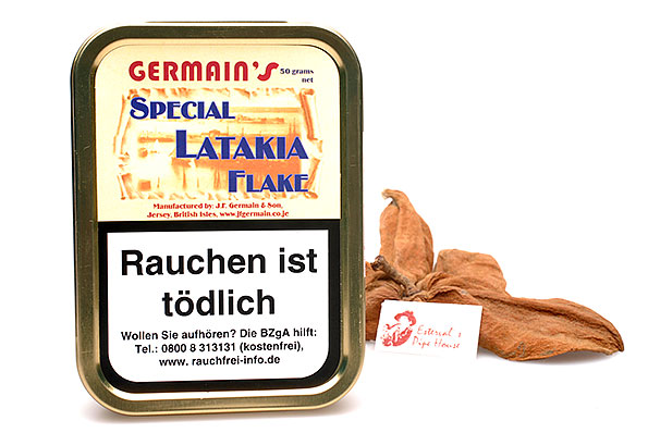 Germains Special Latakia Flake Pipe tobacco 50g Tin